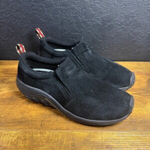 Merrell Jungle Moc Black Suede Slip On Comfort Walking Shoes Mens 14